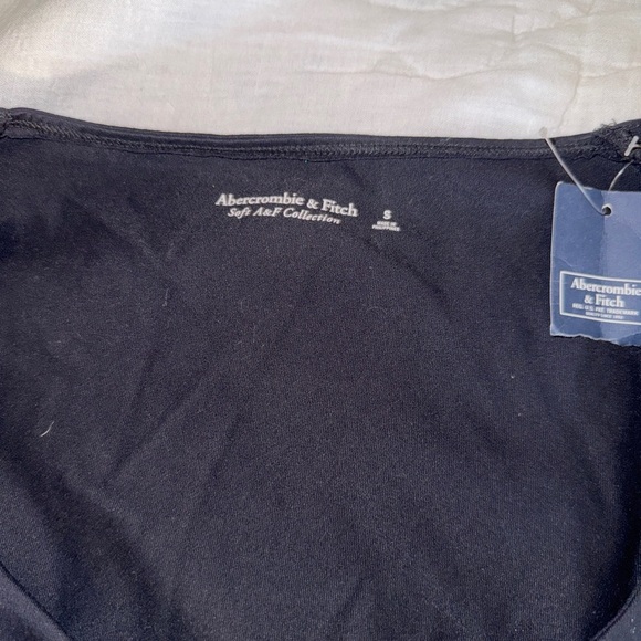 NWT Abrecrombie & Fitch Black Long Sleeve Cutout Bodysuit Size XS - Picture 7 of 16